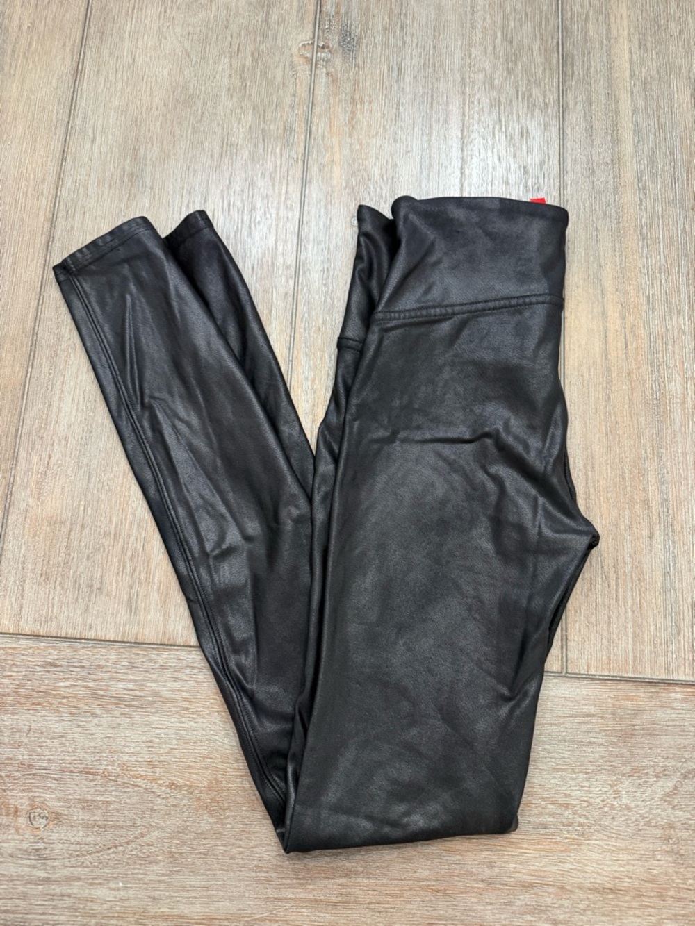 Spanx - Women’s Black Faux Leather Leggings | Size Small